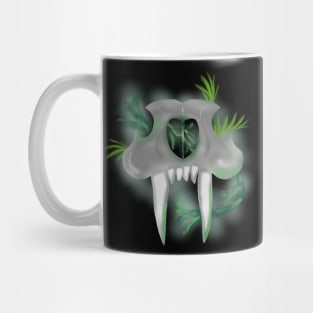 Saber Tooth Tiger Skull With Magical Swirling Mist Mug